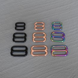 1 Pcs 15mm/20mm/25mm Metal Accessories DIY Shoulder Leather Bag Strap Belt Web Rectangle Adjust Pin Buckle Slider Loop