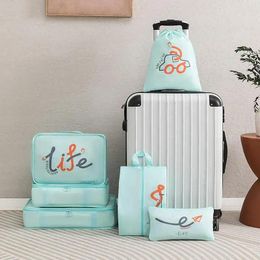 Storage Bags Packing Cubes Set Travel Home Foldable Toiletries Organizer Clothes Shoe Luggage Cube Suitcase Tidy Pouch