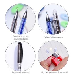 Haile 38+2pc/set Erasable Gel Pen Refills Rod 0.5mm Writing Tools Washable Handle Magic Erasable Pens for School Cute Stationery