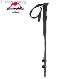 Trekking Poles 2024 New Naturehike ST03 Aluminum Alloy Alpstock Shockproof Hiking Poles Fashion Hard Walking Poles Mountaineering PolesQ