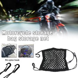 Motorcycle Helmet Storage Trunk Bag Motorcycle Luggage Net Hook Hold Bag Cargo Bike Scooter Mesh Fuel Tank Luggage Net