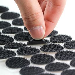 Self Adhesive Fastener Tape Dots 10/15/20mm Disc Adhesive Strong Glue Magio Sticker Round Coins Hook Loop