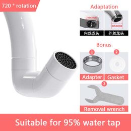 720 Degree Rotatable Splash Filter Faucet Spray Head Universal Anti Splash Filter Kitchen Tap Water Saving Nozzle Sprayer