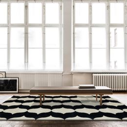 Art Black and White Minimalist Model Room Carpet Living Room Sofa Coffee Table Rug Nordic Modern Bedroom Bedside Thickened Rugs
