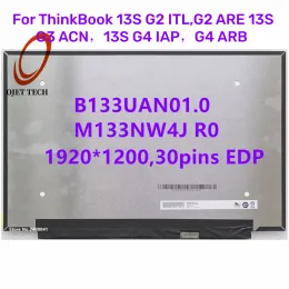 Screen 13.3" Laptop LCD Screen B133UAN01.0 M133NW4J R0 for Lenovo ThinkBook 13s G2 ITL ARE G3 ACN G4 IAP ARB 1920x1200 IPS Display
