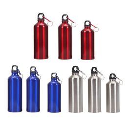 400ml 500ml 600ml Aluminium Water Bottle Water Bottles Outdoor Exercise Bike Sports Drinking Kettle with Lid easy to carry