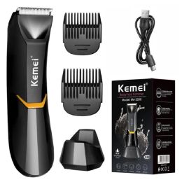 Epilators KEMEI Waterproof Body Hair Trimmer Electric Shaver MenWomen Groin Shaver and Body Grooming Pubic Hair Trimmer Rechargeable