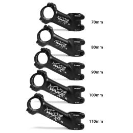 WAKE MTB Bicycle Stem 25 Degree Ultralight Bike Stem 31.8mm 70/80/90/100/110 mm Mountain Power Parts Road Bicycle Aluminium Stem