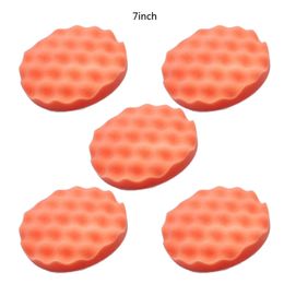 5pcs 2"/3"/4"/5"/6"/7" Sponge Foam Polishing Pads Buffing Pads for Car Beauty Waxing Polishing Pad Drop Shipping