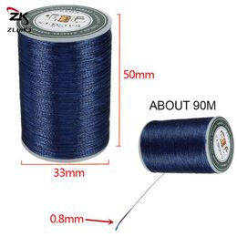 90 Metres Multicolor Sewing Thread Polyester Cord Waxed Thread Leather 0.8mm for DIY Tool Hand Stitching Thread