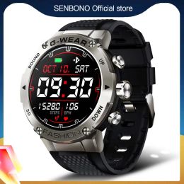 Watches SENBONO Men's Smart Watch Answer Dials Call 1.32inch 360*360 HD Screen Sports Smartwatch Men Clock SPO2/BP/HR Fiteness Tracker