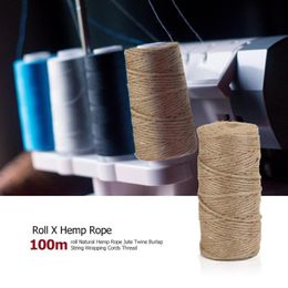 100m/Roll DIY Sewing Supplies Manual Line Set Embroidering Machine Accessories Home Stitching Tools Sewing Thread Hemp Rope