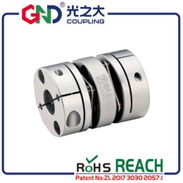 Aluminium Alloy Double Diaphragm Coupling Elastic Connector D26L35 D26mm L35mm For Ball Screw Step Servo Motor Encoder Computer