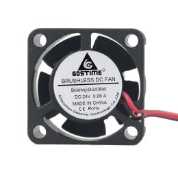 Cooling Gdstime Mini 24V 25mm Ball Bearing 2Pin 25x25x10mm 2510 Brushless DC Cooling Cooler Heatsink Fan