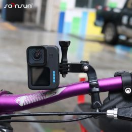 Handlebar Bike Mount Seatpost for GoPro Hero 12 11 10 9 8 7 6 Akaso Sjcam DJI 3-Way Adjustable Pivot Arm for Go Pro Accessories