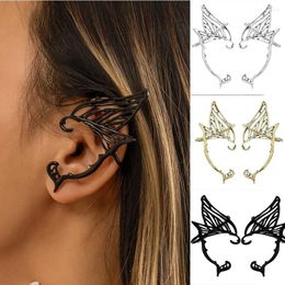 Backs Earrings Alloy Elf Ear Clip Goth Hook Antique Gold Color Single Side Jewelry Accessories Korean Style Cuff Carnival