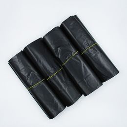 50Pcs/Lot Vest Type Garbage Bag Disposable Household Black Trash Bag For Hotel Home Kitchen Accessories Thick Opaque Storage Bag