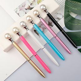 Creative Pearl Ballpoint Pens 14 Colour Rotary Metal Ball Pen School Office Writing Ballpoints T9I002611