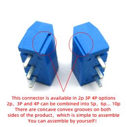 10 PCS KF301- 2P/3P/4P/5P/6P/7P/8P/9P/10P Terminal Block 5.08mm PCB Terminal Block Connector