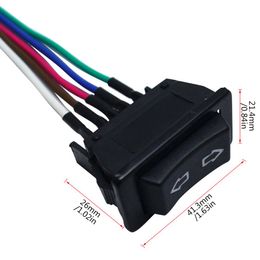 Professional 5Pin 12 For 24V Black Car Power Window Switch With Plastic Lamp Electronic Components Universal For Cars