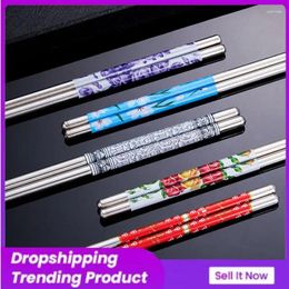 Chopsticks Pattern Light Weight 5 Options Available Non-slip Sticks Restaurant Supplies Household Kitchen Tools Anti-rust