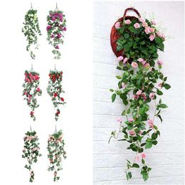 Decorative Flowers Artificial Plants Vines With Hanging Vine For Wedding Room Astethic Stuff Decoration Accessories