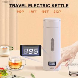 Electric Kettles Portable travel electric kettle stainless steel mini hot water YQ240410