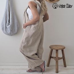 Loose Maternity Pants Pregnant Trousers Strap Belt Bib Pants Clothes-For-Fat-Women Pregnant-Overalls Jumpsuit Solid Colour 7479