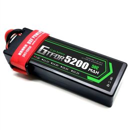 DXF 2S Lipo Battery 5200mAh 7.4V 50C with T/DEANS Plug Hardcase For 1/8 Buggy Truggy Offroad Car Boat Truck Aeroplane UAV RACING