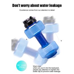 2.6 L Dumbbells Kettle Anti-slip Sports Water Bottle Outdoor Fitness Cycling Camping Cold Water Bottle Drink Cup 240409