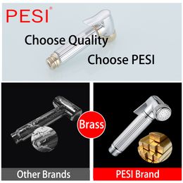 Bidets Brass Toilet Spray Faucet Chrome plating Bathroom bidet shower toilet water spray bath showers Hand Shower Head Tap.