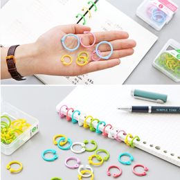 14/20/25mm Binder Ring Colorful Loose-leaf Notebook Fixed Rings Student Office DIY Albums Loose-sheet Hoops 10/15/32Pcs/Box