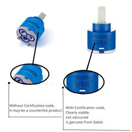 Ceramics Faucet Cartridges 40/35/25mm Cartridge Mixer Low Torque Faucet Accessories Spindle Flat Base Free Rotation