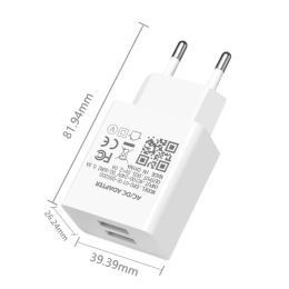 Phone Charger EU Wall Plug For Xiaomi 12 11 10 8 9 SE Redmi Note 11 10 10T 9T 8T 9 8 7 Pro Phone Power Type C USB Phone Cable