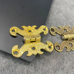 2PCS Decorative Wooden Box Gift Wine Jewellery Box Chest Case Hinges Bronze/Gold