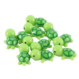 10 Pcs Mini Turtle Miniature Figurines Dollhouse Bonsai Garden Micro Landscape Decor fairy garden miniatures 240407