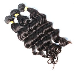 Malaysian Indian Brazilian Virgin Hair Bundles Peruvian Natural Wave Hair Weaves Natural Colour Human Hair Extensions9717249