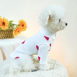 Dog Apparel Than Bear Love Two Legged Bottom Shirt Pet Winter Warm Clothing Puppy Home Casual Pullover Cute Clothes XS-XL