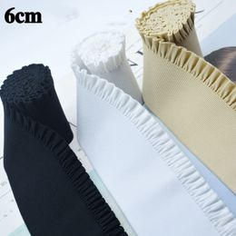 6cm wrinkled elastic band diy accessories trim high waist skirt pants waist wide pants elastic rubber band thick