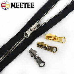 5/10/20pcs 3# 5# 8# Zipper Puller for Metal Zips Double Sided Rotary Zip Head Silder Bag Clothes Decorative Sewing Accessories