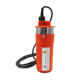 DC 12V 360LPH 70M Lift,Small Submersible Solar energy Water Pump Outdoor Garden Deep Well Car Wash bilge Cleaning 12 v volt,red