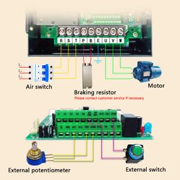 NFLIXIN VFD 380V 2.2KW/4KW/5.5KW/7.5KW/11KW/15KW For Variable Frequency Drive 3 Phase Speed Controller Inverter Motor VFD