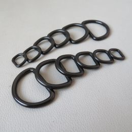 1Pcs 10mm 12mm 15mm 20mm 25mm 32mm Metal D Ring Buckle Strap Belt Loop For Bag Backpack Pet Cat Dog Collar Clasp DIY Accessory