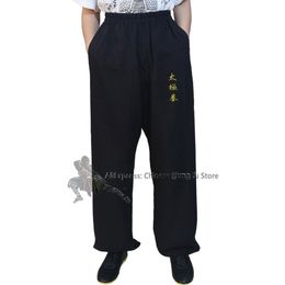 Custom Tailor Embroidery Tai Chi Kung fu Pants Wing Chun Wushu Martial arts Trousers 25 Colours Need Your Measurements