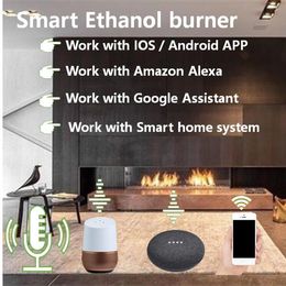 60 Inch Ethanol Stove Remote Control Bio Fire Quemador Electric Fireplace Bioethanol