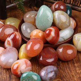 Natural Colorful Mixed Polished Agate Crystals Bulk Lot Assorted Tumbled Stones Gemstones