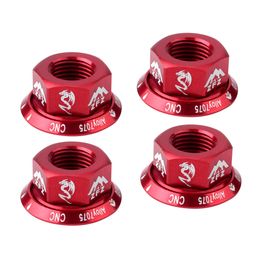 4Pcs Durable Track Wheel Nuts Bicycle BMX M10 Axle Screw for Rear Hub