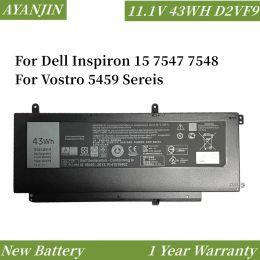 Batteries New D2VF9 Laptop Battery For Dell Inspiron 15 7547 7548 For Vostro 5459 Sereis 0PXR51 0YGR2V P41F P68G 4P8PH PXR51 11.1V 43WH