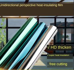 Window Stickers One Way Mirror Film 30/40/50/60/70x500CM PET Self-adhesive Reflective Solar Privacy Glass Tint