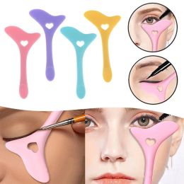 Silicone Eyeliner Aid Stencils Wing Tips Reusable Mascara Drawing Lipstick Face Cream Mask Applicator for Beginners Makeup Tools